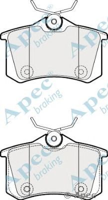 APEC BRAKING pad1814 -  Комплект тормозных колодок, дисковый тормоз